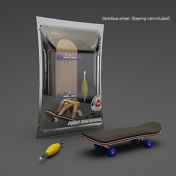 Finger Skateboard i Træ - Professionelt Fingerboard Legetøj med Støtter