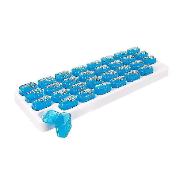 Verktygssats För Hemmet Box 31 Dagars Tablettdispenser Organizer Veckovis Förvaringsfodral Extra Stor Månadsorganisatör (C)