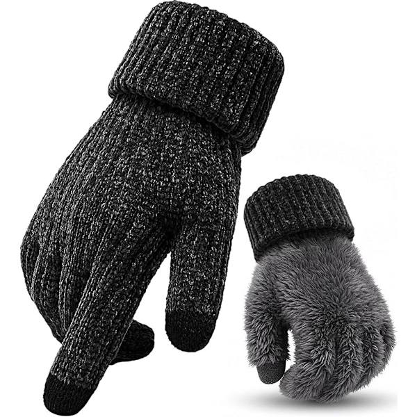 Termohandskar för män med grepp och fleecefoder för vinterbruk utomhus, storlek XL, 1-pack[C]