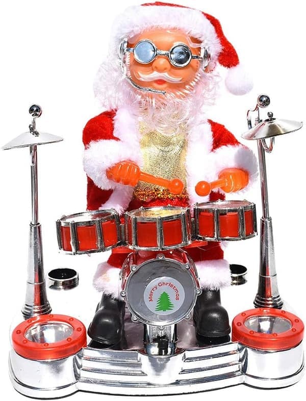 Santa Claus Drumming Musical Decoration