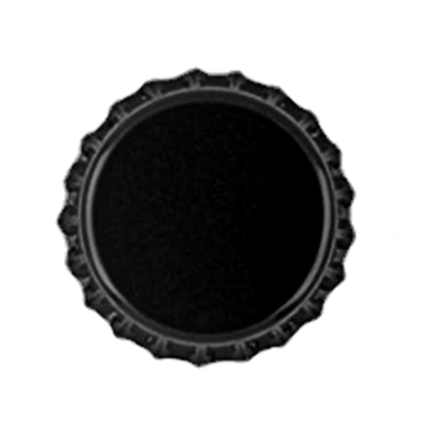 100 st Flaskkorkar Robust Konstruktion Anti-deformering Tennplåt Mini Öl Drycker Korkar För Hem[C] Black