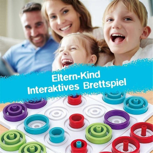 Sjakk Sjakkbrett Sirkel Sjakk Pedagogisk Foreldre-Barn Interaktivt Spill for Barn (C)