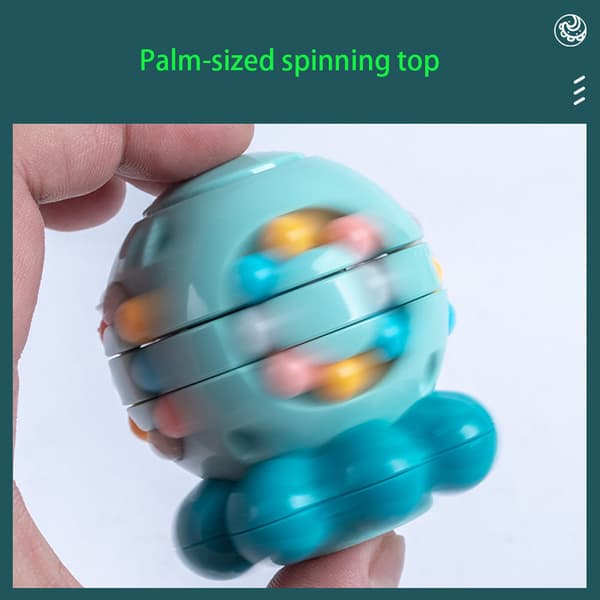 Octopus Magic Bean Puzzle Cube – Stressreducerande Fidget Leksak för Barn, 3D Pedagogisk Sensorisk Leksak D
