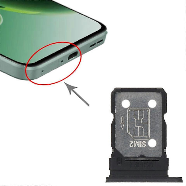 Til OnePlus Nord 3 5G SIM + SIM-kortbakke (Sort) I6(FCC)
