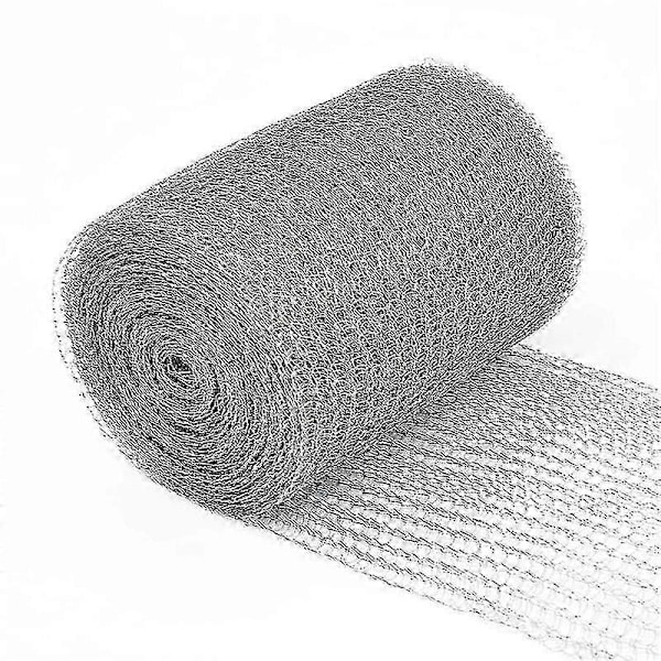 Trådnet Rustfrit Stål 12,7 cm x 6 m Trådnet Fintmasket Rustfrit Stålnet Tætmasket kompatibelt med Beskyttelse (C)