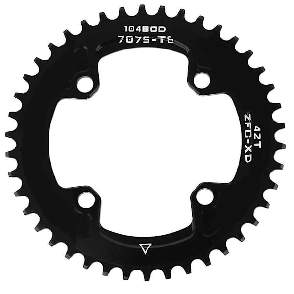 SHIMANO Narrow Wide Kædebladsring 42T BCD 104mm Enkelt til AM/XC Cykelkrank