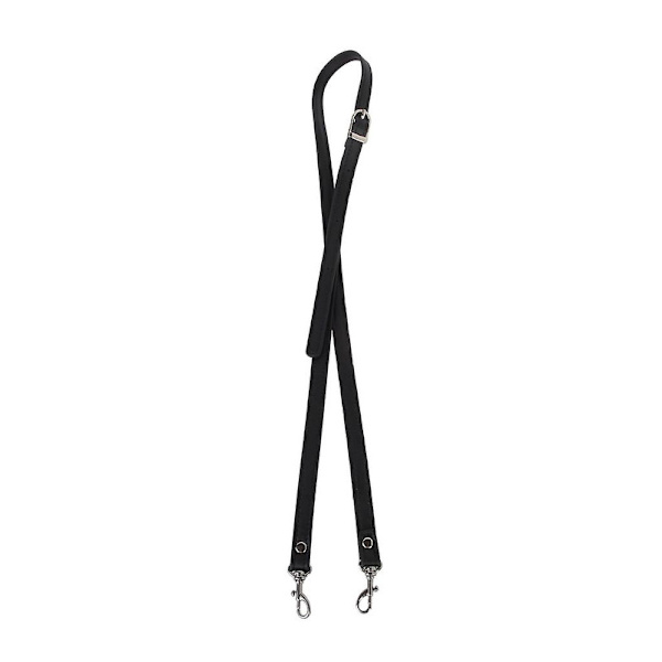 Pu Læder Håndtaske Skulderrem Crossbody Taske Justerbare Remme Udskiftning Black