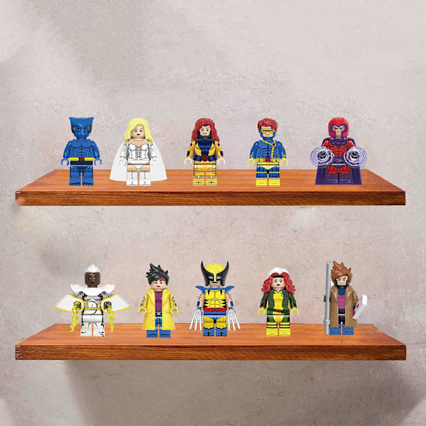 10 st Superhjälte X-men Mini Figurer Stridshjälte Wolverine Beast Actionfigurer Byggklossleksaker