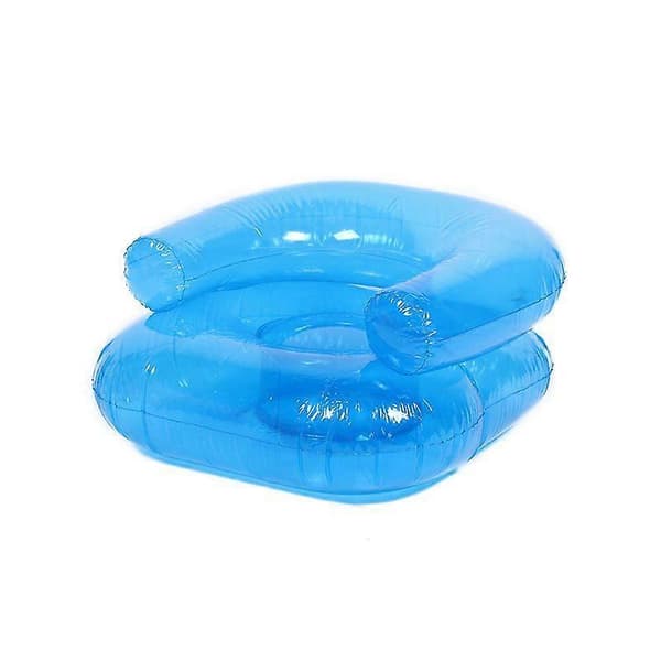 Uppblåsbar soffa för barn - Transparent blå - Bärbar vattenlek möbel