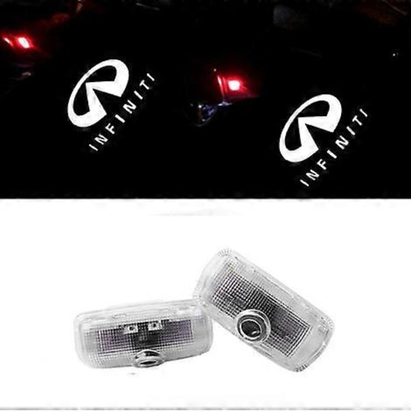 4 st LED-logoljus för Infiniti Välkomstljus Fx/G/M/Ex/Qx60/Qx70/Q60/Q70/Q50 Dörrprojektorljus