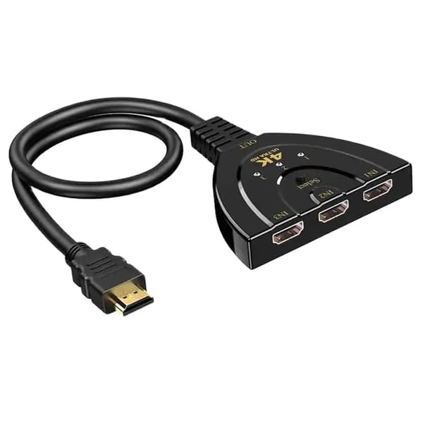 HDMI-kompatibel Switch KVM Splitter 4K 2K 3D 3 Input 1 Output Mini 3 Port VIDeo Switcher