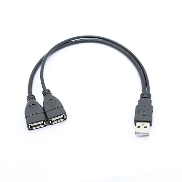 USB A Hann til USB A Hunn Kabel Multifunksjonell USB Splitter Y Kabelledning (FCC)