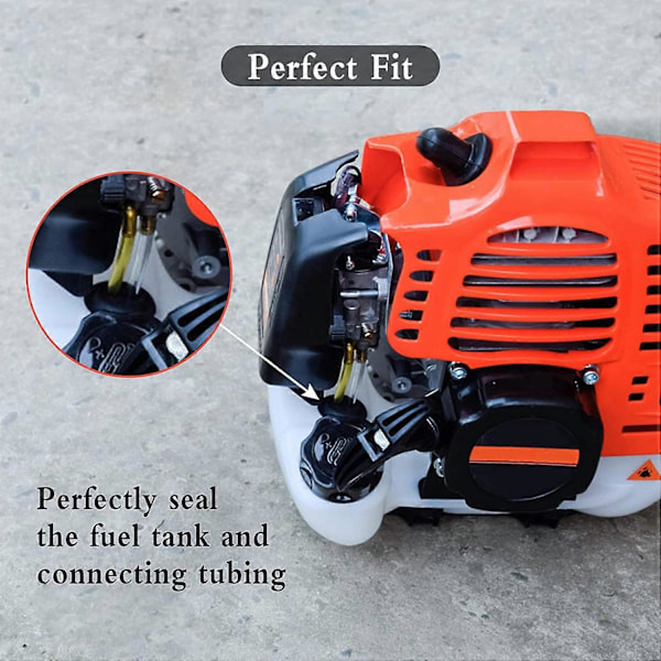 Nirvana 10 stk. Drivstoffslange Pakning Drivstoffslangehette 2 Hull Drivstofftank Gjennomføring Pakning Trimmer Gassslange Tilbehør for Trimmer Motorsag (HYYC)