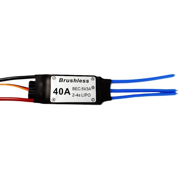 40A Børsteløs ESC Understøtter 2-4S Holdbare RC Quadcopter Helikopter Legetøjsdele Standard (C)
