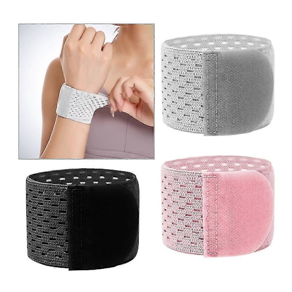 Hög Elastisk Handledsskydd Justerbart Handledsstöd Handledsremmar Fitness Tyngdlyftning Handledslindor För Lindring av Handledssmärta Rosa (C)