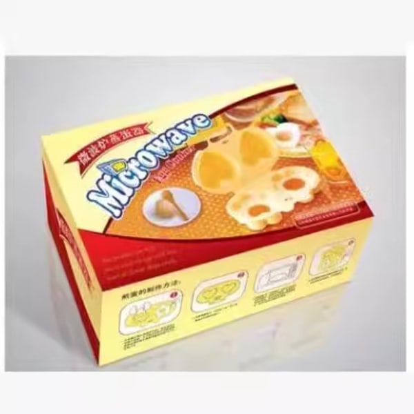 Äggkokare 2 Håligheter Mikrovågsugn Frukost Matlagning Verktyg Äggkokare Köksapparater för Hemmet Äggkokare (Gul 1st)
