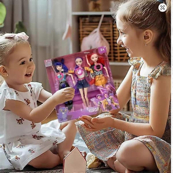 Kpop Demon Hunter Dukker 1-3 Pakke Legetøj til Børnefødselsdagsgave[C] only send 1 Rumi
