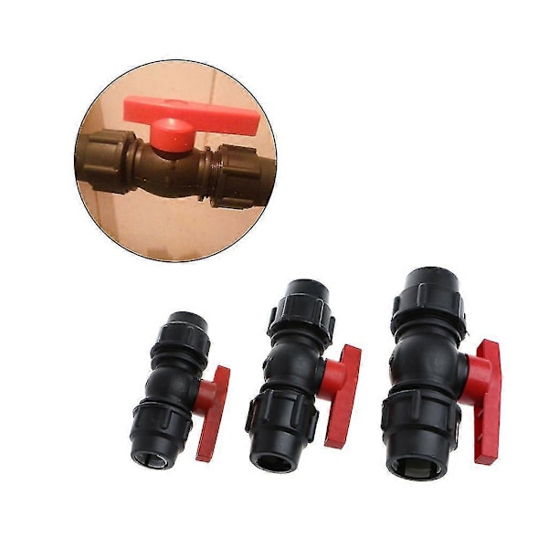 20mm/25mm/30mm Vattenrör Snabbkoppling För Ventilanslutning Pe Rör Kulventiler Tillbehör (C)