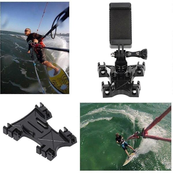 Kitesurfing Kite Line Mount Kit 360 Graders Rotation Kiteboarding Line Holder Adapter för Hero Kamera Serie
