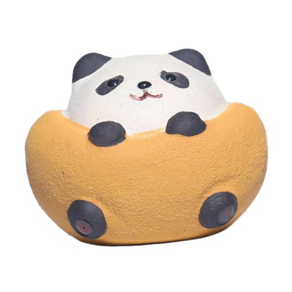 Lila Lerte Tesällskap Miniatyr Figurin Bil Inuti Skåp Liten Panda Staty (C)