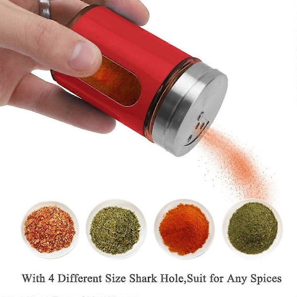 Phoenix Shaker för Salt, Socker, Kanel, Peppar - Krydddispenser med Justerbara Hål
