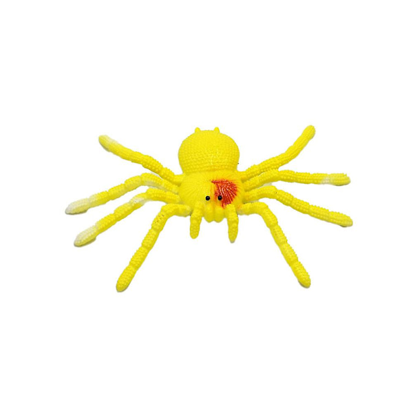 15cm 6\" Falsk Spindelformad Gummileksak för Barn Halloweenpresent[C] Yellow