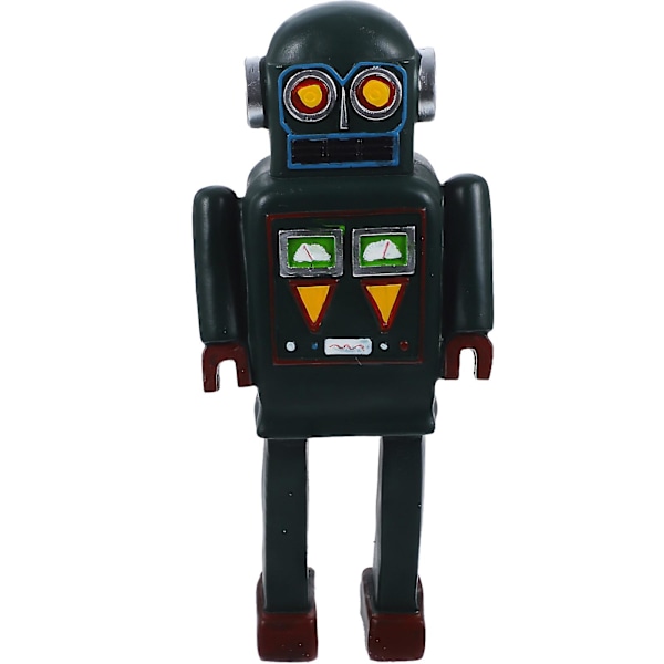 Retro Robotfigur i Resin, Dekorativ Robotmodell, Nyhet Robotmodellering Ornament