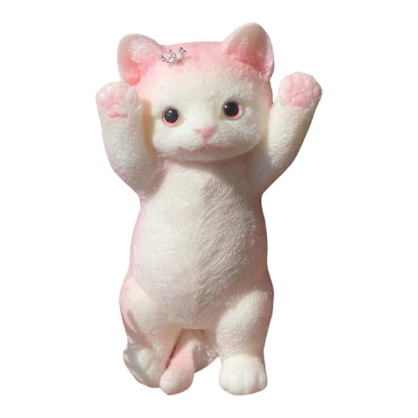 Knubbig Katt Squishie Leksaker, Söta Mjuka Katt Squishie Stressbollar Leksaker Fidget Leksaker Nya (C)