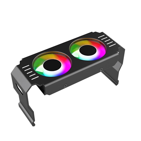 Dataminnemodulkjøler for PC DDR4 DDR5 Overklokking Dobbel ARGB Synkronisering PWM-vifter Aluminium RGB Kjøleradiator(A)