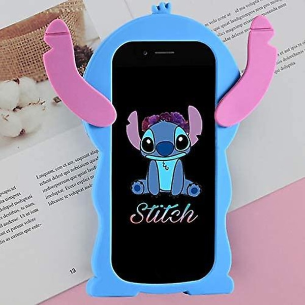 Mobilfodral för iPhone 12 Pro Max, Lilo & Stitch Söt 3D Cartoon Unik Mjuk Silikon Djurfigur Stötskyddande Skydd för Pojkar Flickor Barn Presenter