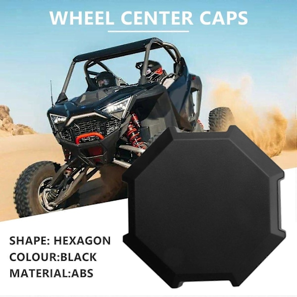 4 st Navkapslar Hjulcentrumkapslar Ersättningsdel för RZR 900 1000 RZR XP Turbo 1522216-655 Hexagon (C)
