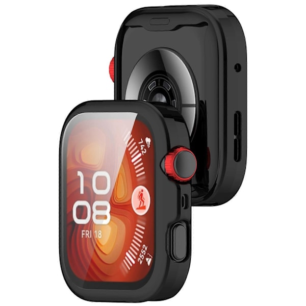 Elektropläterat TPU Full Coverage Skyddsfodral för Klocka (C) Black For Huawei Watch Fit 4