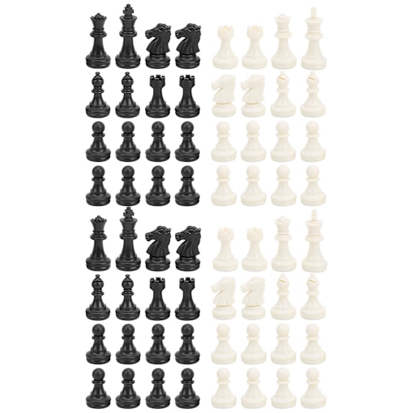 2 Set Plast Schackpjäser Magnetiska Fest Aktivitetsspel Underhållning Tillbehör