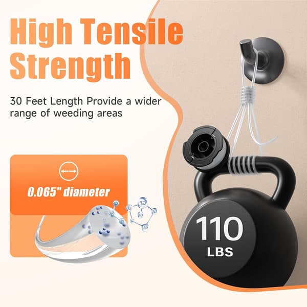 Black Decker 12-pakning AF-100 Autofeed Line Replacement (0,065 mm, 12 spoler + 4 låser)[C]