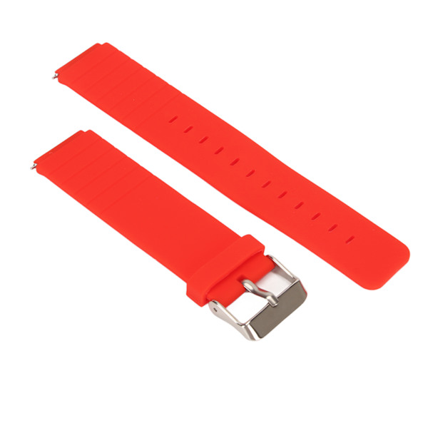 Ersättningsarmband Justerbart Mjukt Snabbspänne Tillbehör Klockarmband Rem för T1 Röd[C]