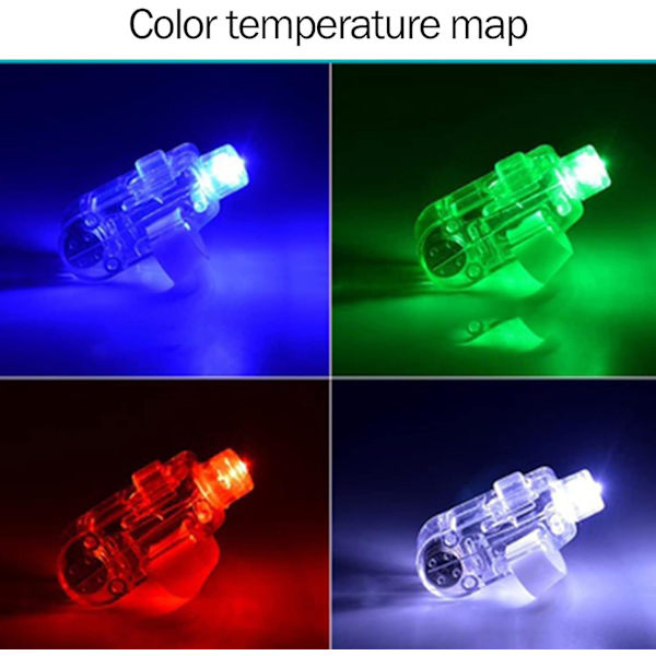 Lysende Ringe, Fingerlys, 48 Styk LED Fingerlys, Fingerlygte Legetøj, LED Fingerlys, LED Lys Finger Ringlys, Fingerlygte Ch