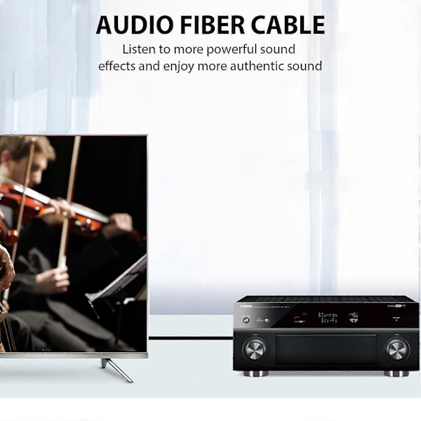 2M Mini 3.5mm Plugg Digital Optisk Lydkabel SPDIF Optisk Fiberlinje