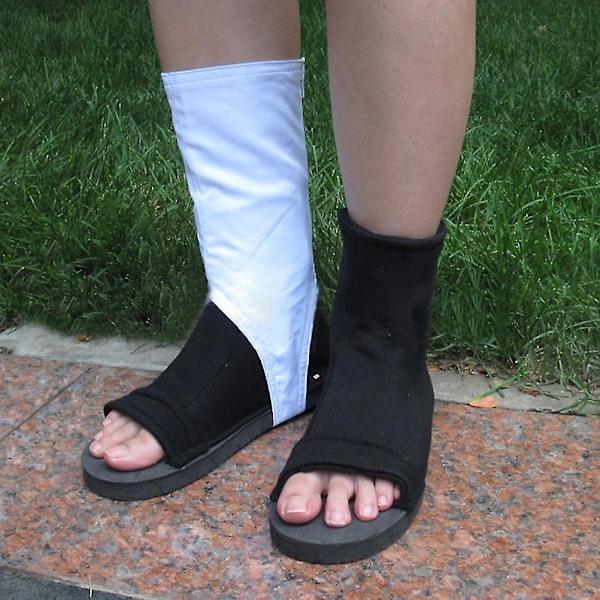 Par Ninja Sko Støvler Til Naruto Akatsuki Sort Cosplay 11 Størrelser I6(FCC)