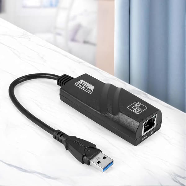 USB 3.0 til 10/100/1000 Mbps Gigabit RJ45 Ethernet LAN Netværksadapter til PC