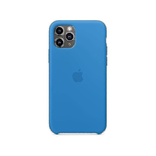 Slank Flydende Silikon TPU Cover Til iPhone 11 Pro Blue