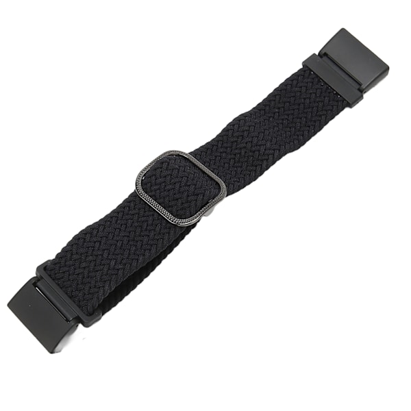 Elastisk klockarmband i nylon för Redmi Watch 2, justerbar legering, vävd sportklocka, svart[C]