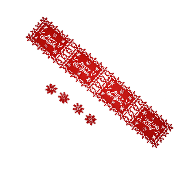 Julbordstablett med Värmeisolering och Vattenabsorption i Filt - Bordstablett (4 Engelska Bordstabletter 4 Underlägg) [C]