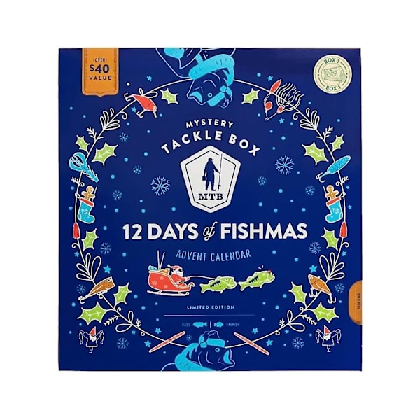 Julkalender Fiske Julklapp 2023 Julöverraskningspresent 12 Dagar Fiskebeten Set Fiskebete Julkalender Fiskeutrustning Julkalender