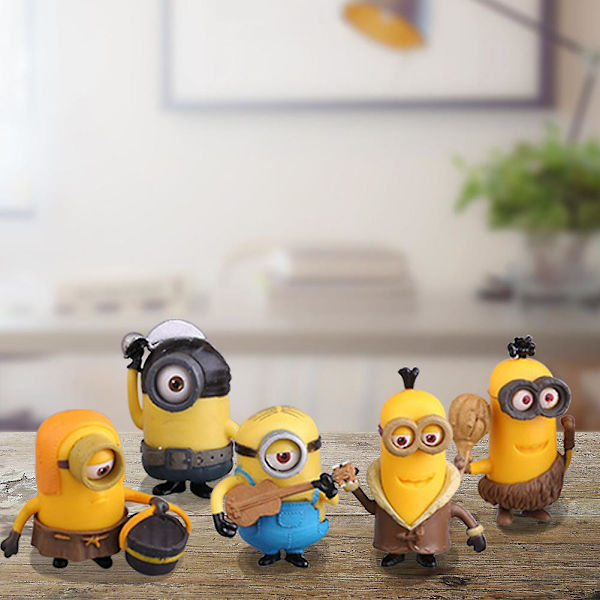 10 stk PVC Mini Søde Figur Legetøj Fødselsdag Gave Minions Modeller