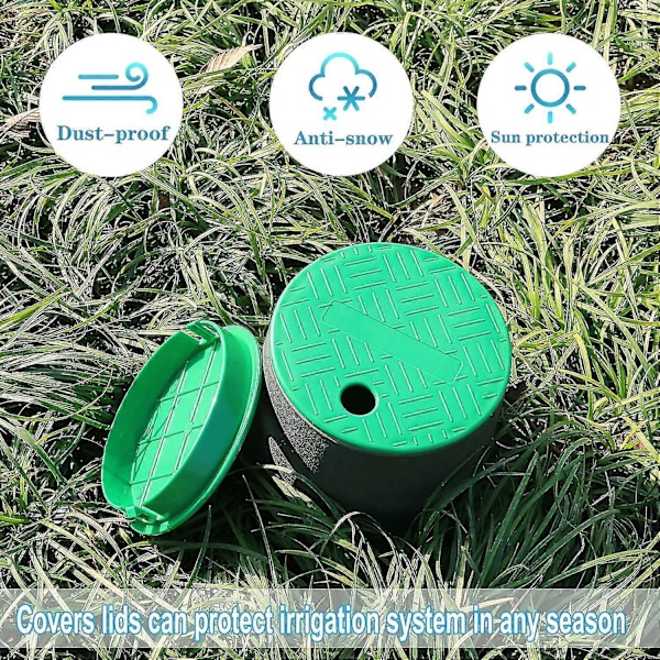 2-pack ID 5,5\" OD 6\" Ventilboxlock för Sprinkler System Bevattning Cirkulär Ventil