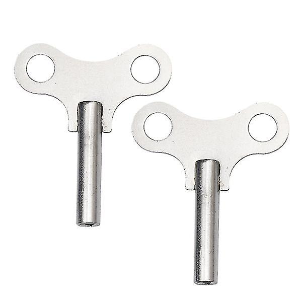 2 st Stålklocknyckel Metallklocknyckel Robusta klockverktyg Reparationsverktyg för slingrande kedja för hembutiksklocka (silver, längre mönster)C[C]