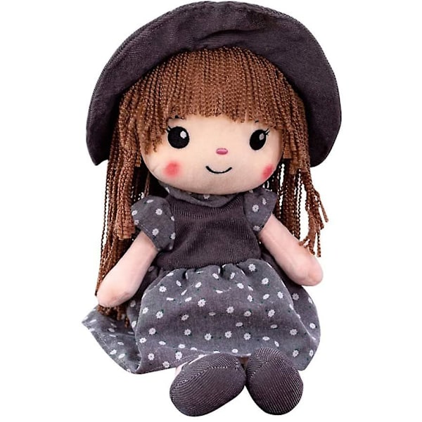 Soft Baby Doll With Clothes, 15.7 Cute Rag Doll Ragdoll Plush Stuffed Toy With Hat Skirt Handmade Princess Plush Toy Baby Girls Sleeping Partner Doll