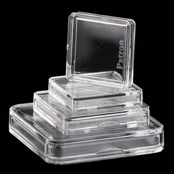 10pcs Square Clear Protector Containers Case For Token Board Game Holder Boxes