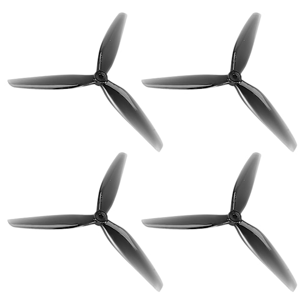 2 Par for HQ Prop 7X4X3 Propeller 7040 POPO Prop 7 Tommer 3-Blads Propeller for RC DIY FPV Racing Drone Black