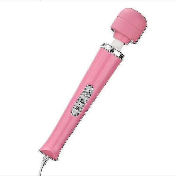 Wand Massager - Avslappnande Sladdbunden Massage Wand - Rygg Nacke Muskelspänning Vibration Stress Relief(1st-vit)_Lucky_B  (C)